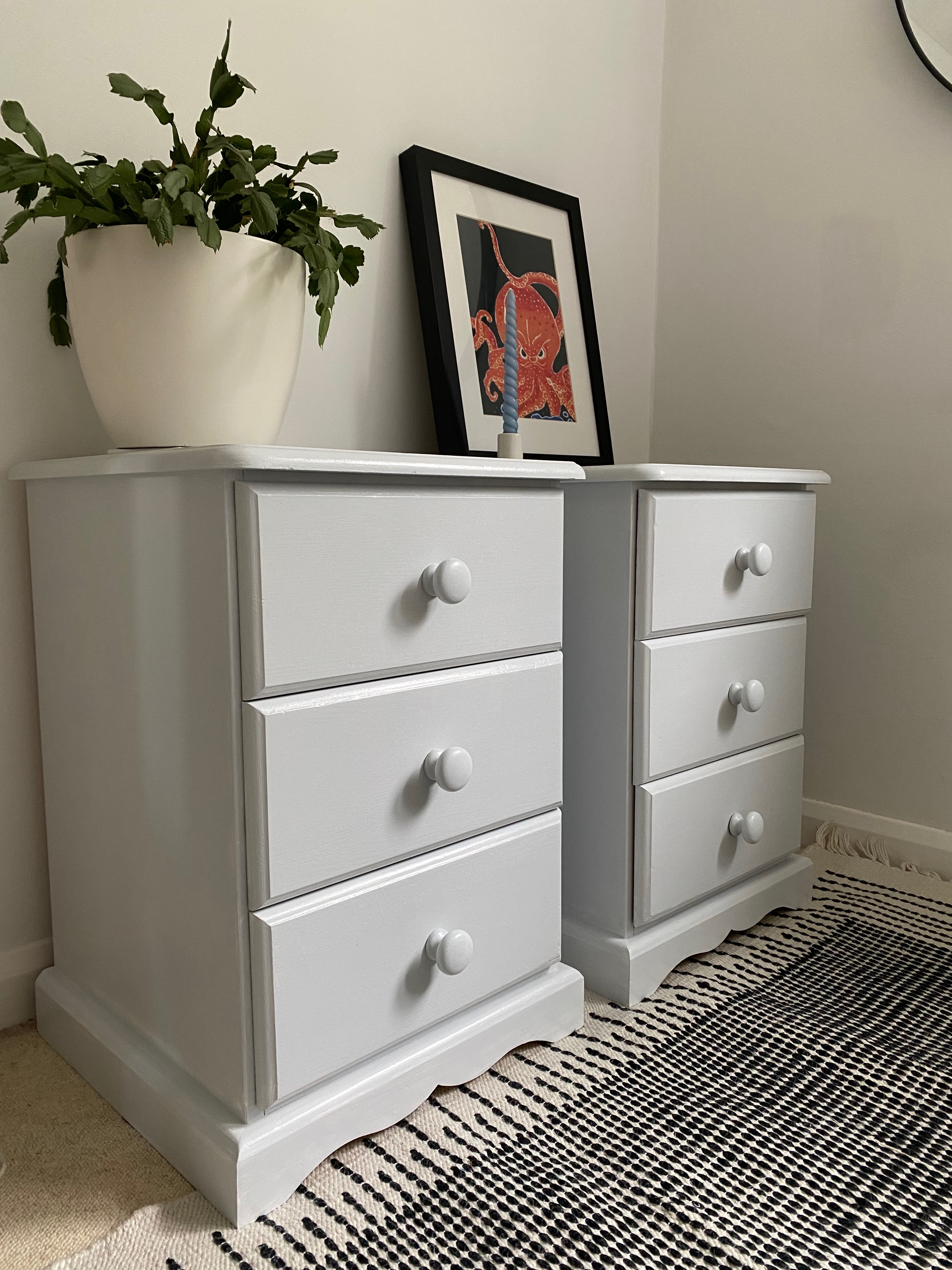 Light Grey Bedside Tables