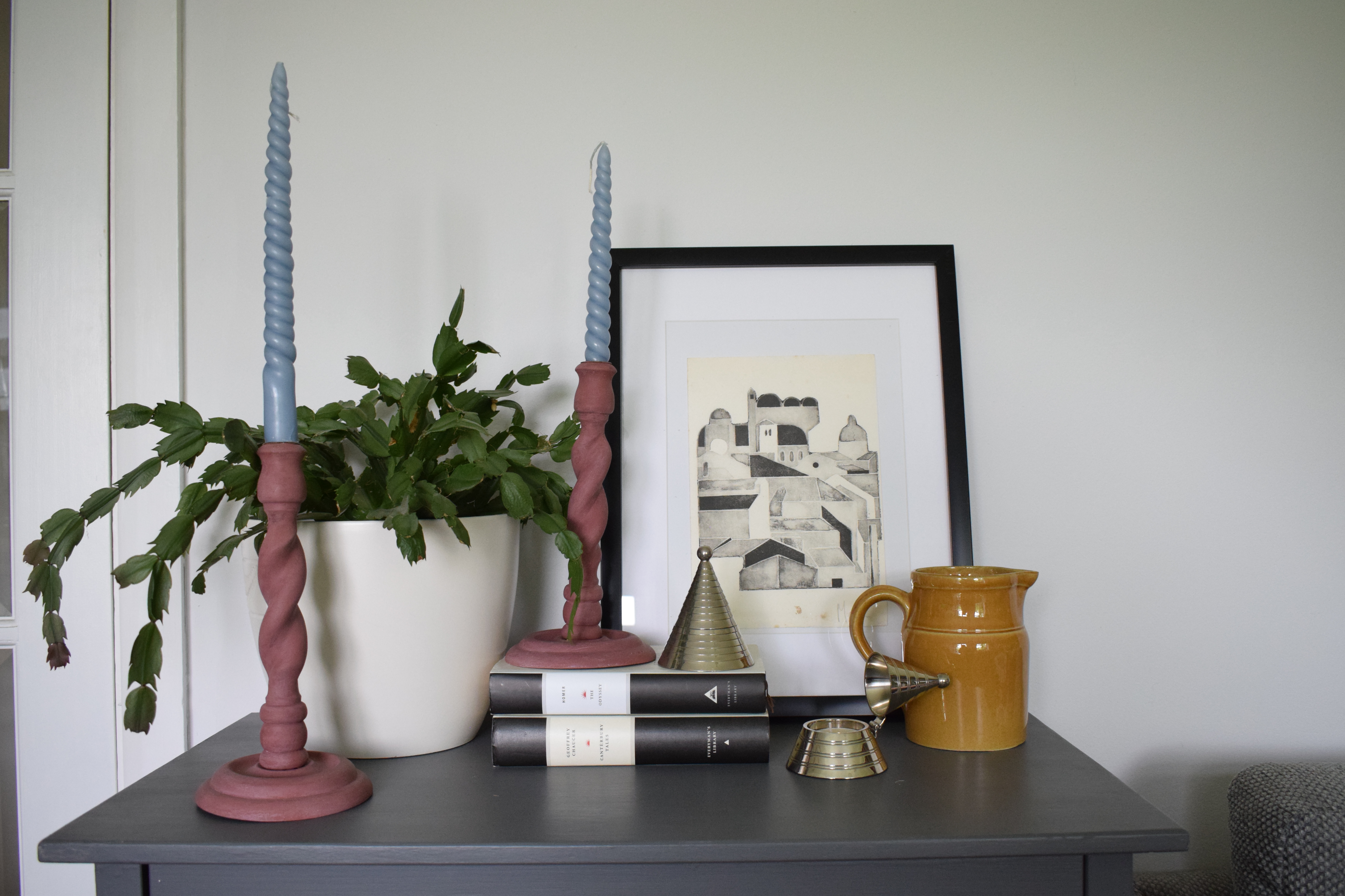 Barley Twist Candle Stick Pair